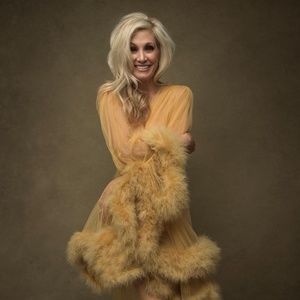 Catherine D'lish dressing gown in gold